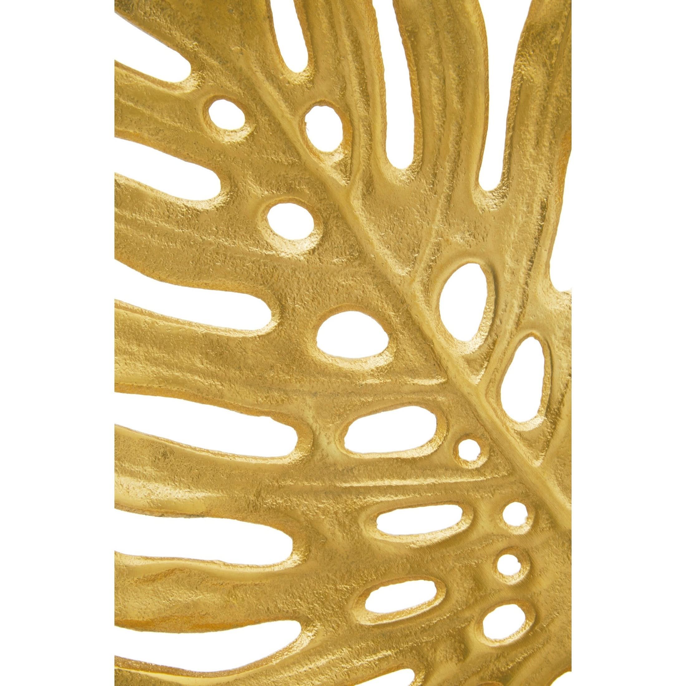 Lena Prato Gold Finish Monstera Leaf Sculpture   Nicholas John Interiors
