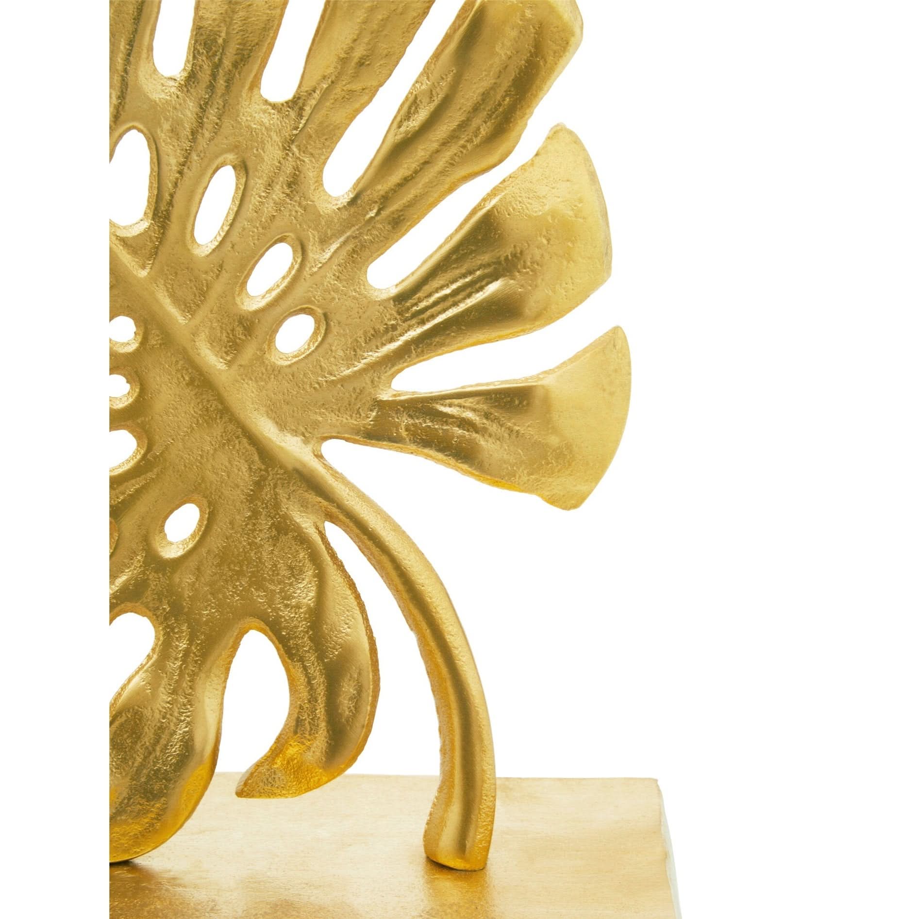 Lena Prato Gold Finish Monstera Leaf Sculpture   Nicholas John Interiors