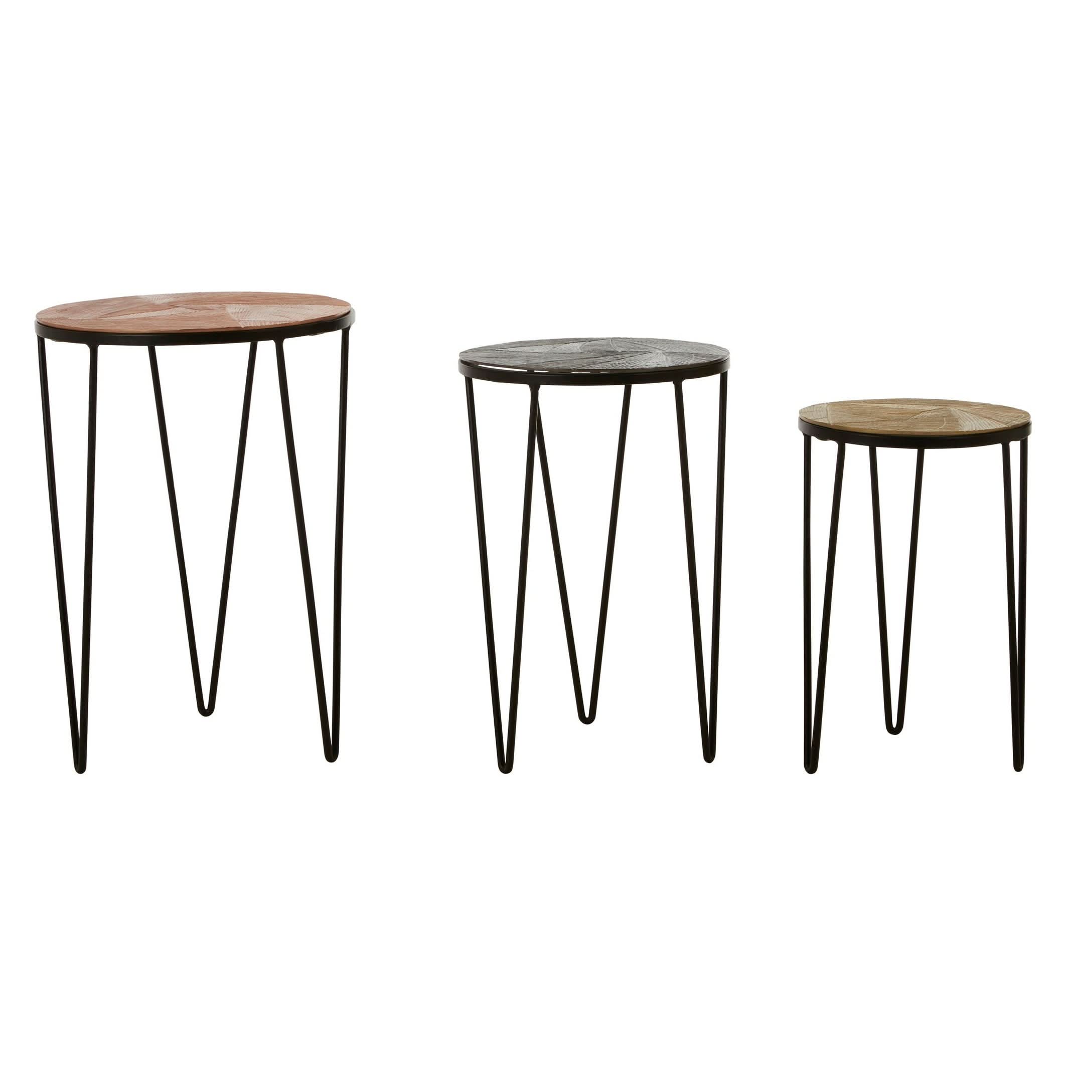 Mirano Set Of 3 Side Tables   Nicholas John Interiors