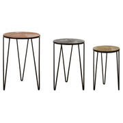 Mirano Set Of 3 Side Tables   Nicholas John Interiors