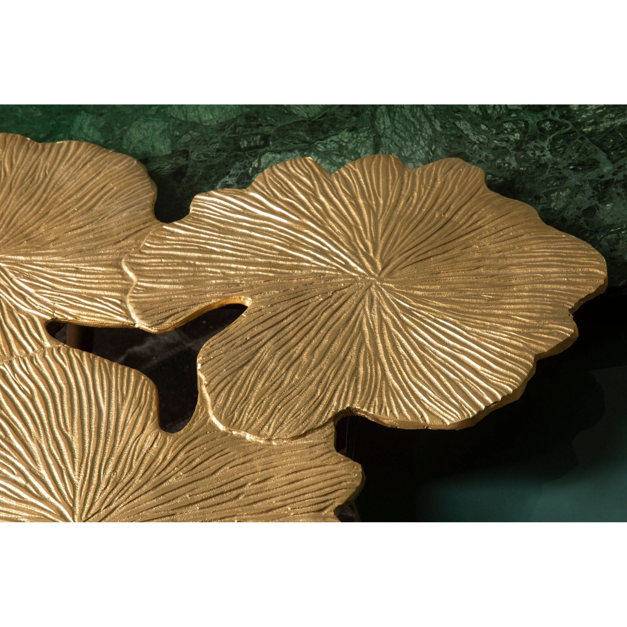 Prato Gingko Gold Top Large Side Table   Nicholas John Interiors