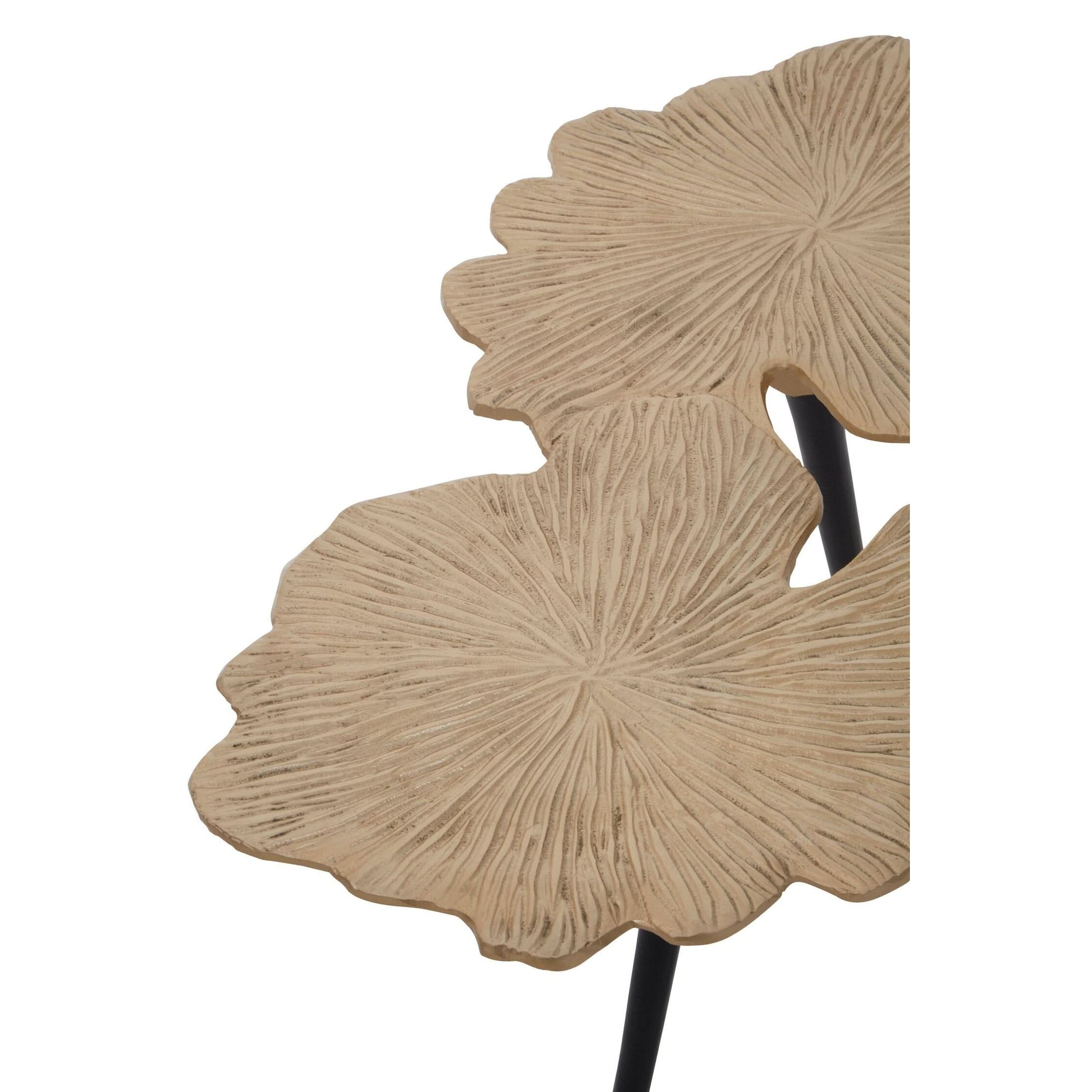 Prato Gingko Gold Top Large Side Table   Nicholas John Interiors