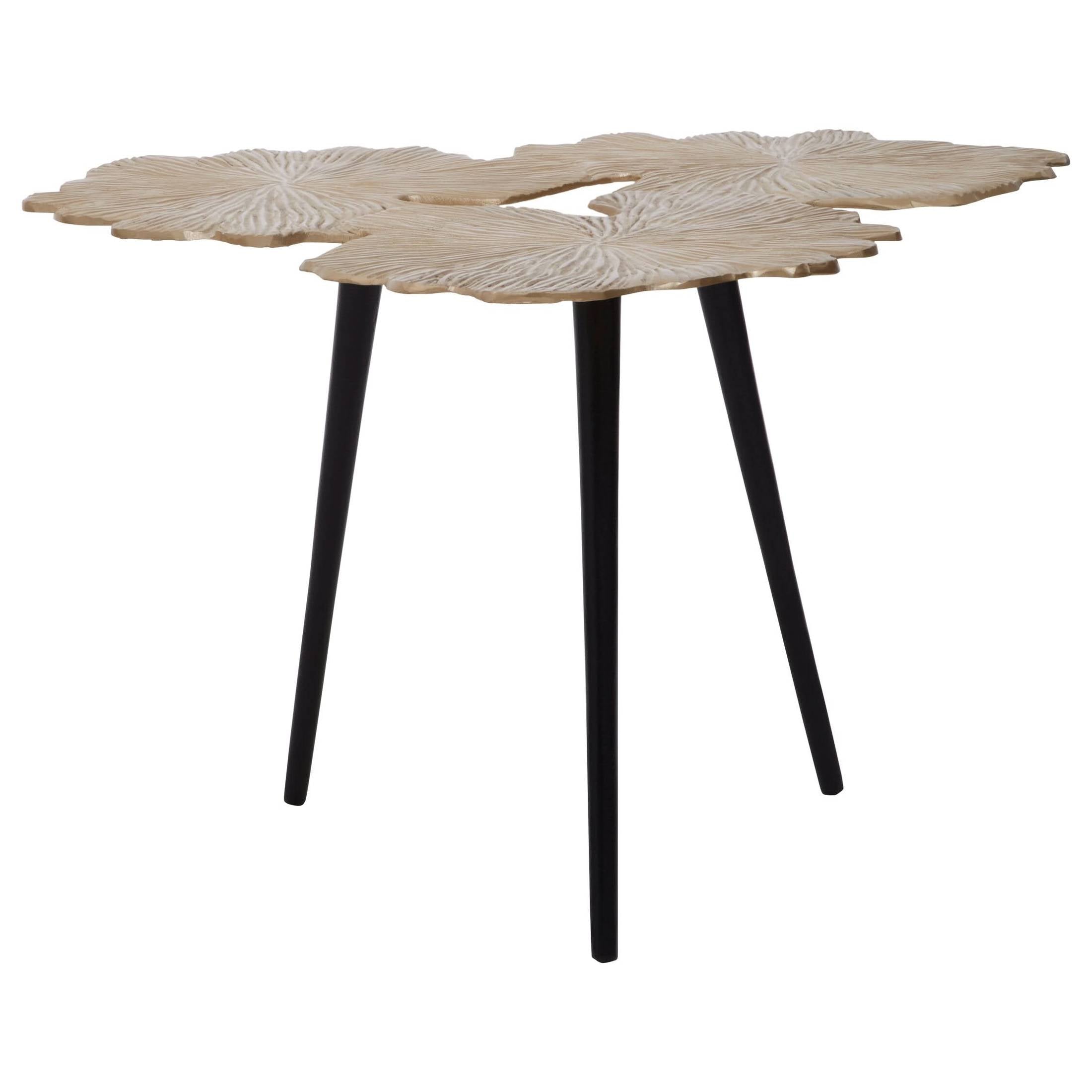 Prato Gingko Gold Top Large Side Table   Nicholas John Interiors