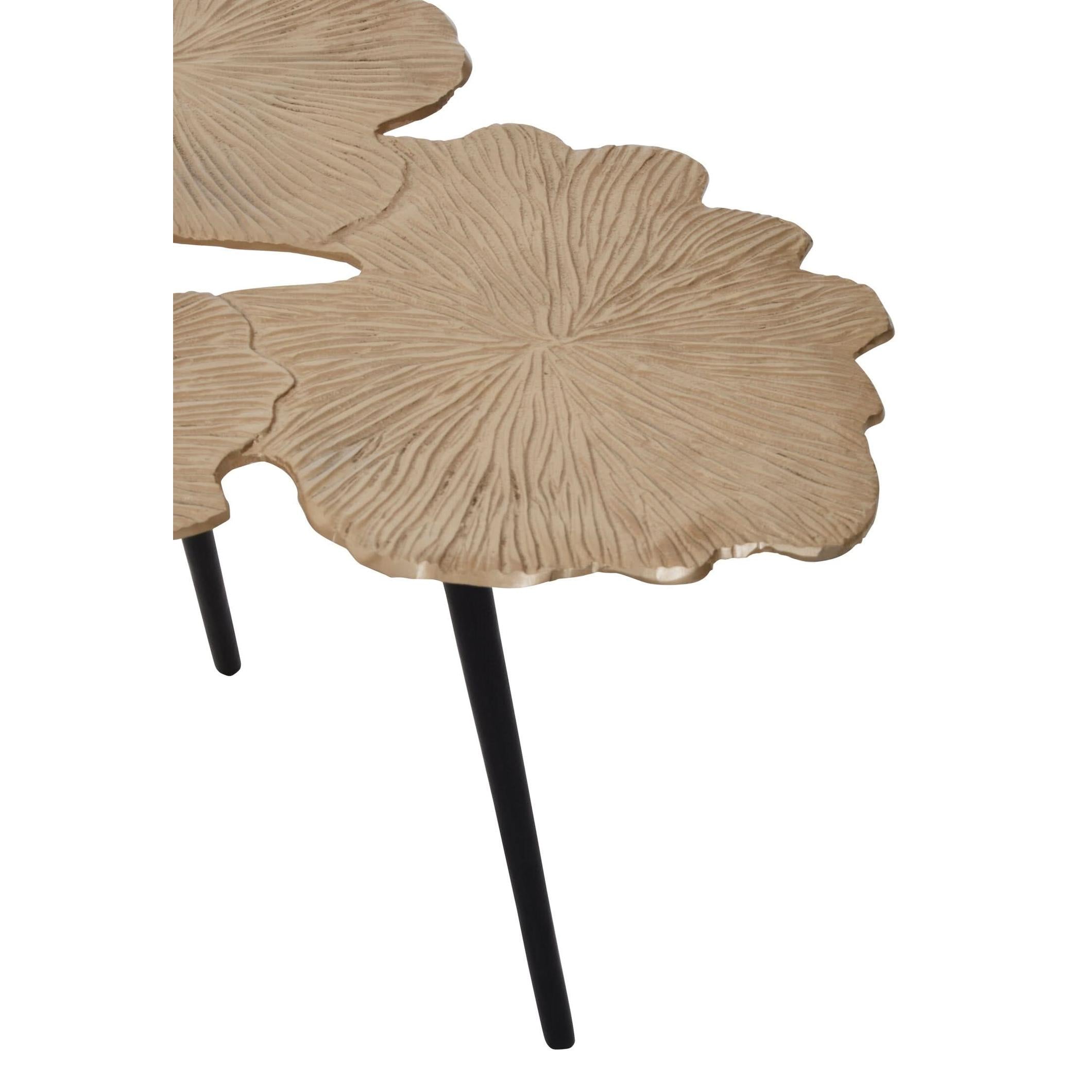 Prato Gingko Gold Top Large Side Table   Nicholas John Interiors