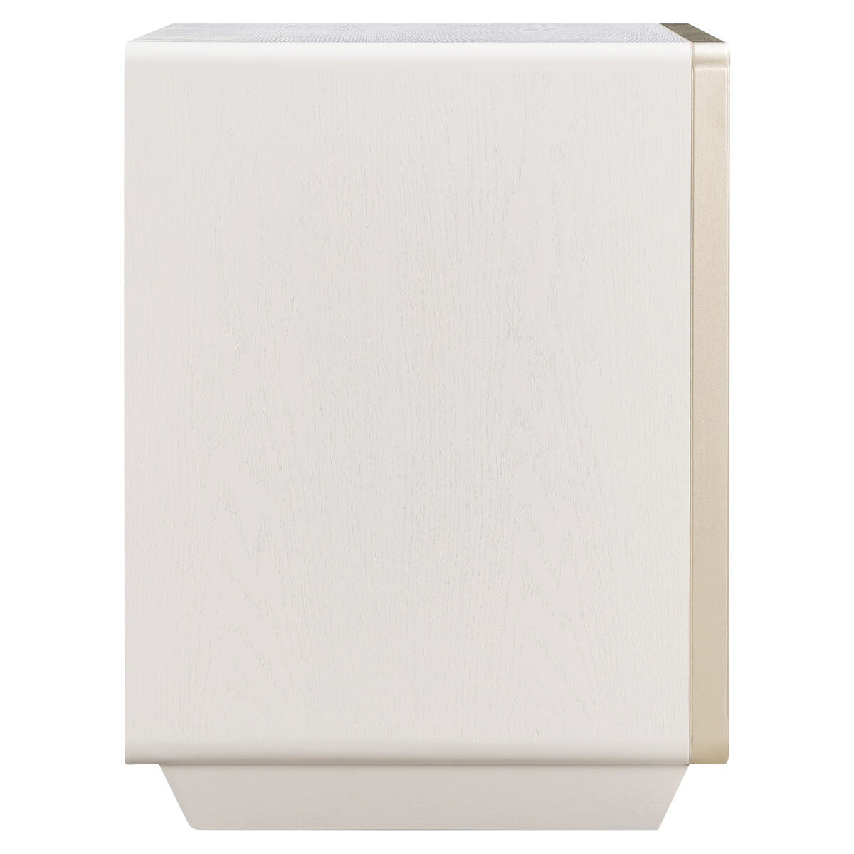 Femelle Cream 2 Drawer Bedside Cabinet with Champagne Trim