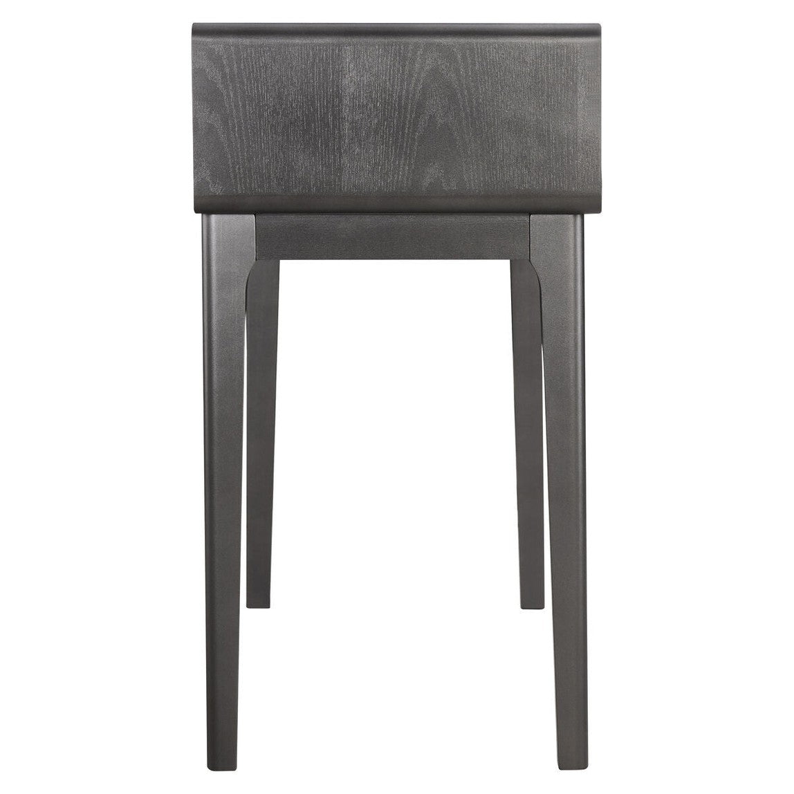 Femelle Brown Grey Wood Veneer 2 Drawer Console Dressing Table