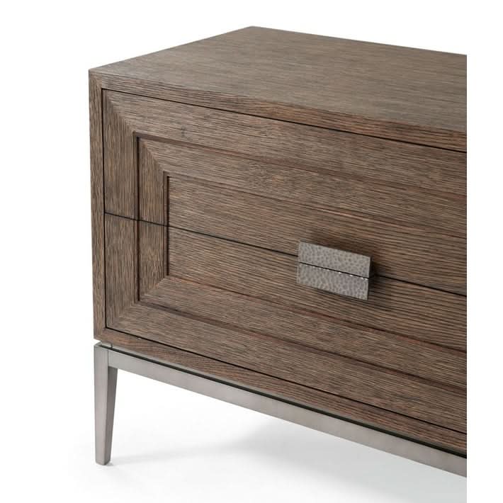 Theodore Alexander Genevra Bedside Chest in Charteris Finish   Nicholas John Interiors