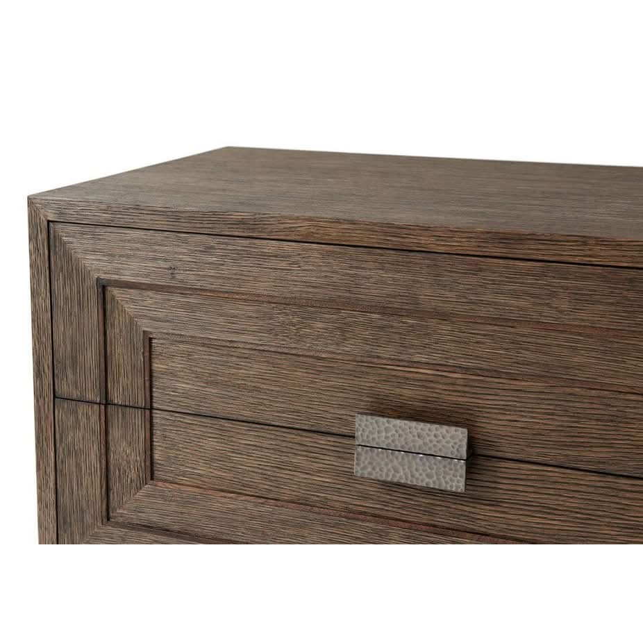 Theodore Alexander Genevra Bedside Chest in Charteris Finish   Nicholas John Interiors