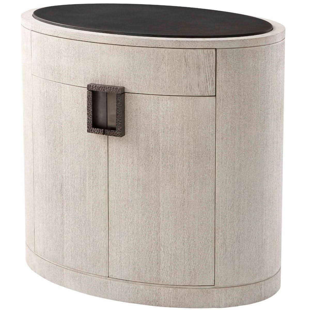 Theodore Alexander Nario Bedside Chest in Gowan Finish   Nicholas John Interiors
