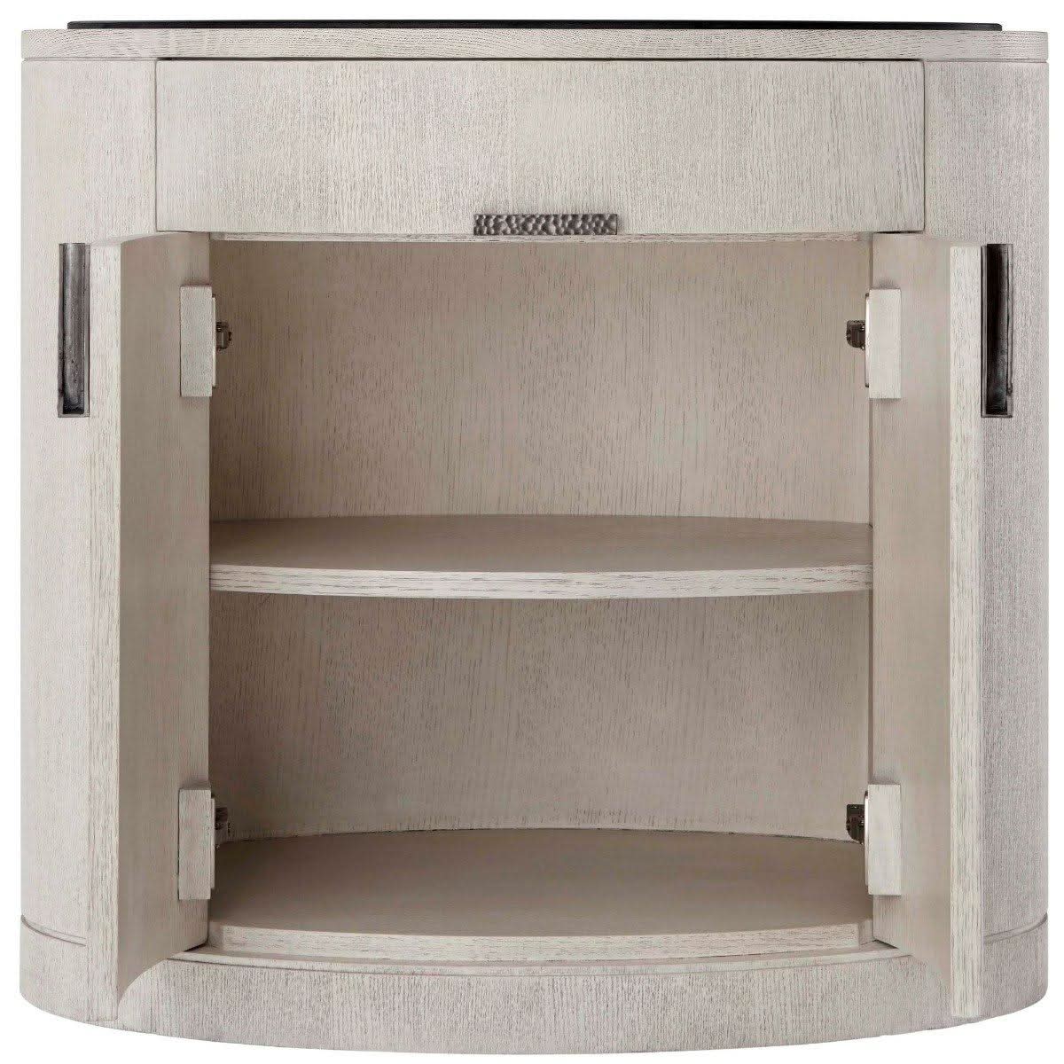 Theodore Alexander Nario Bedside Chest in Gowan Finish   Nicholas John Interiors