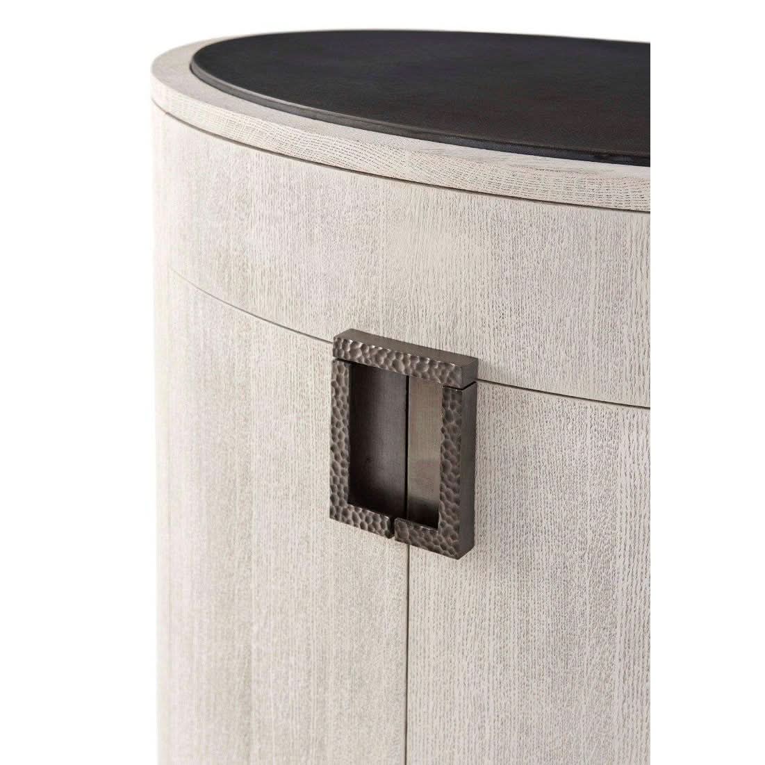 Theodore Alexander Nario Bedside Chest in Gowan Finish   Nicholas John Interiors