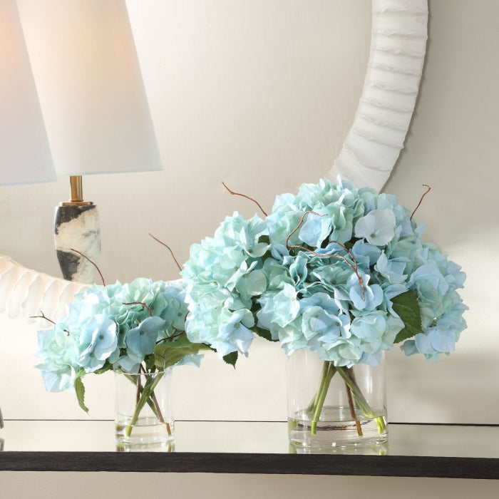 Uttermost Tranquil Blooms In Glass Vases Set of 2
