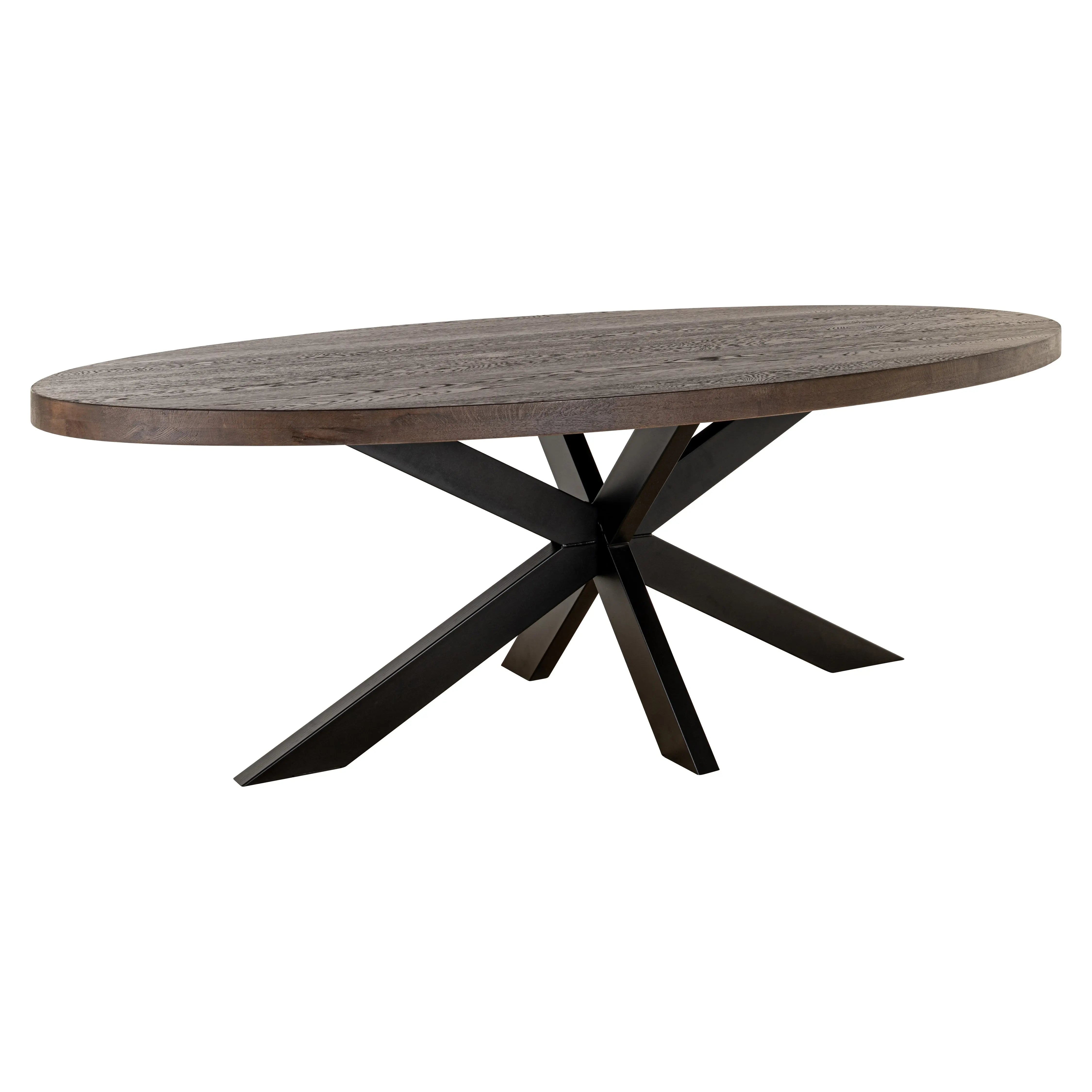 Richmond Interiors Watson Dining Table in Dark Brown  Nicholas John Interiors