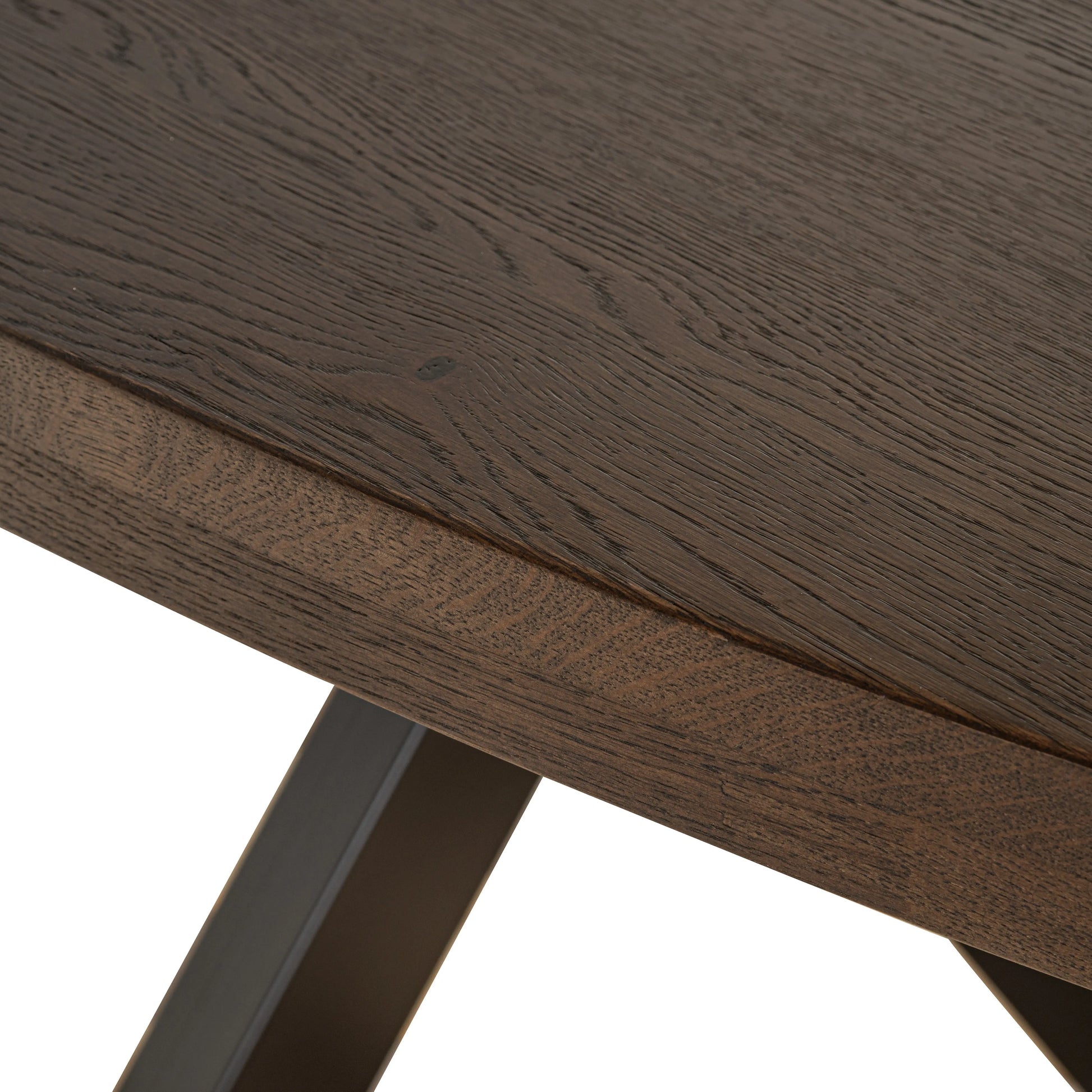 Richmond Interiors Watson Dining Table in Dark Brown  Nicholas John Interiors