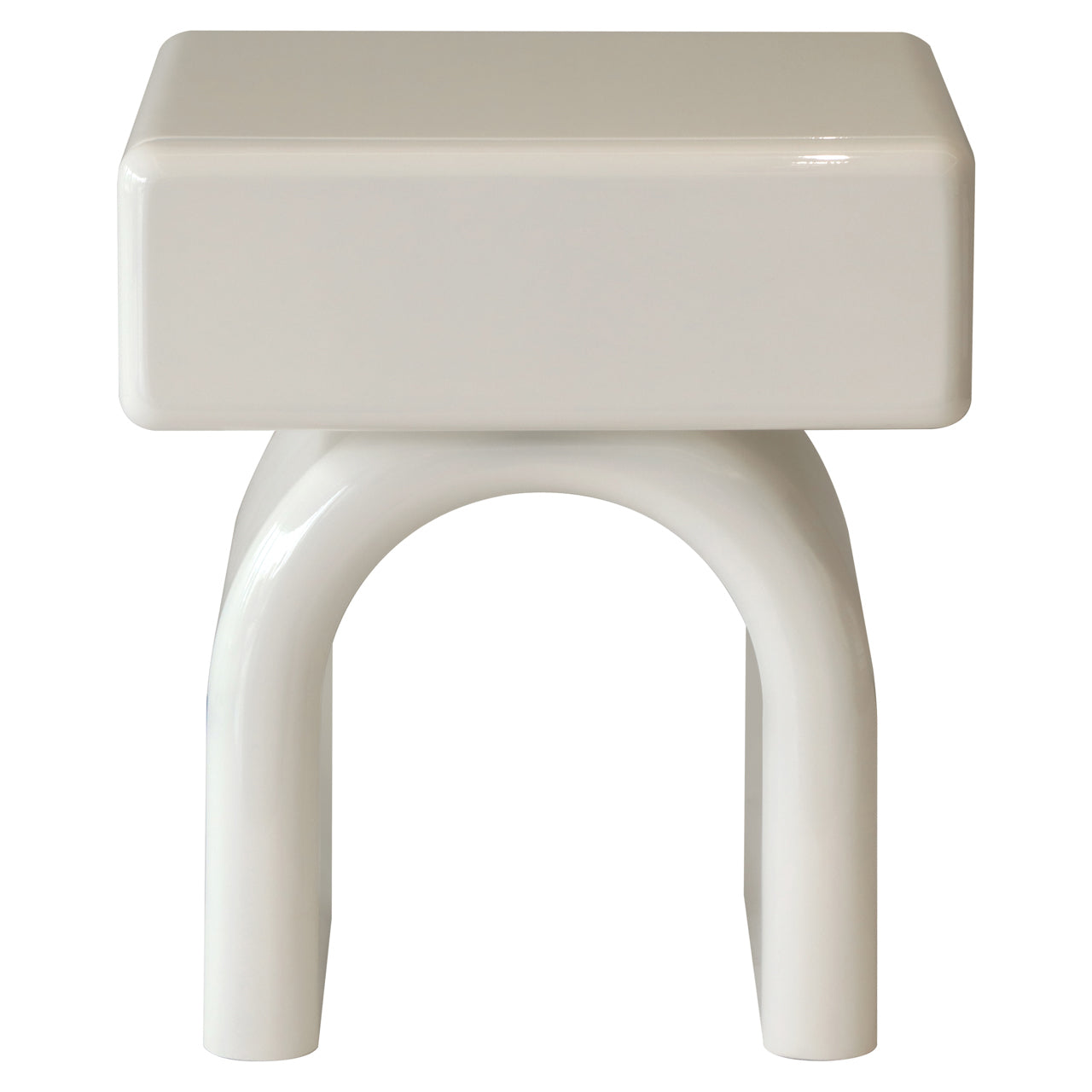 Bennet Coconut Milk 1-Drawer End Table