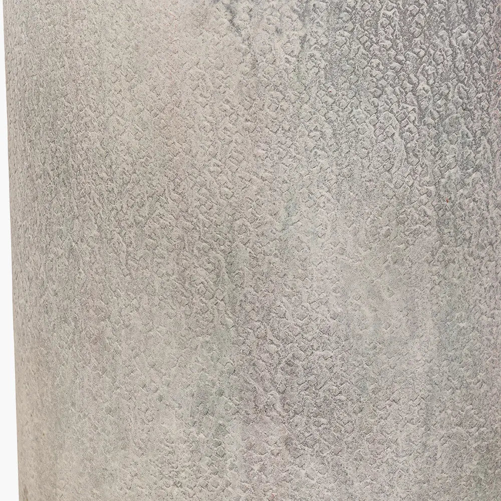 Stone Grey Metal and Clear Glass Hurricane Large - Pacific Lifestyle  Nicholas John Interiors