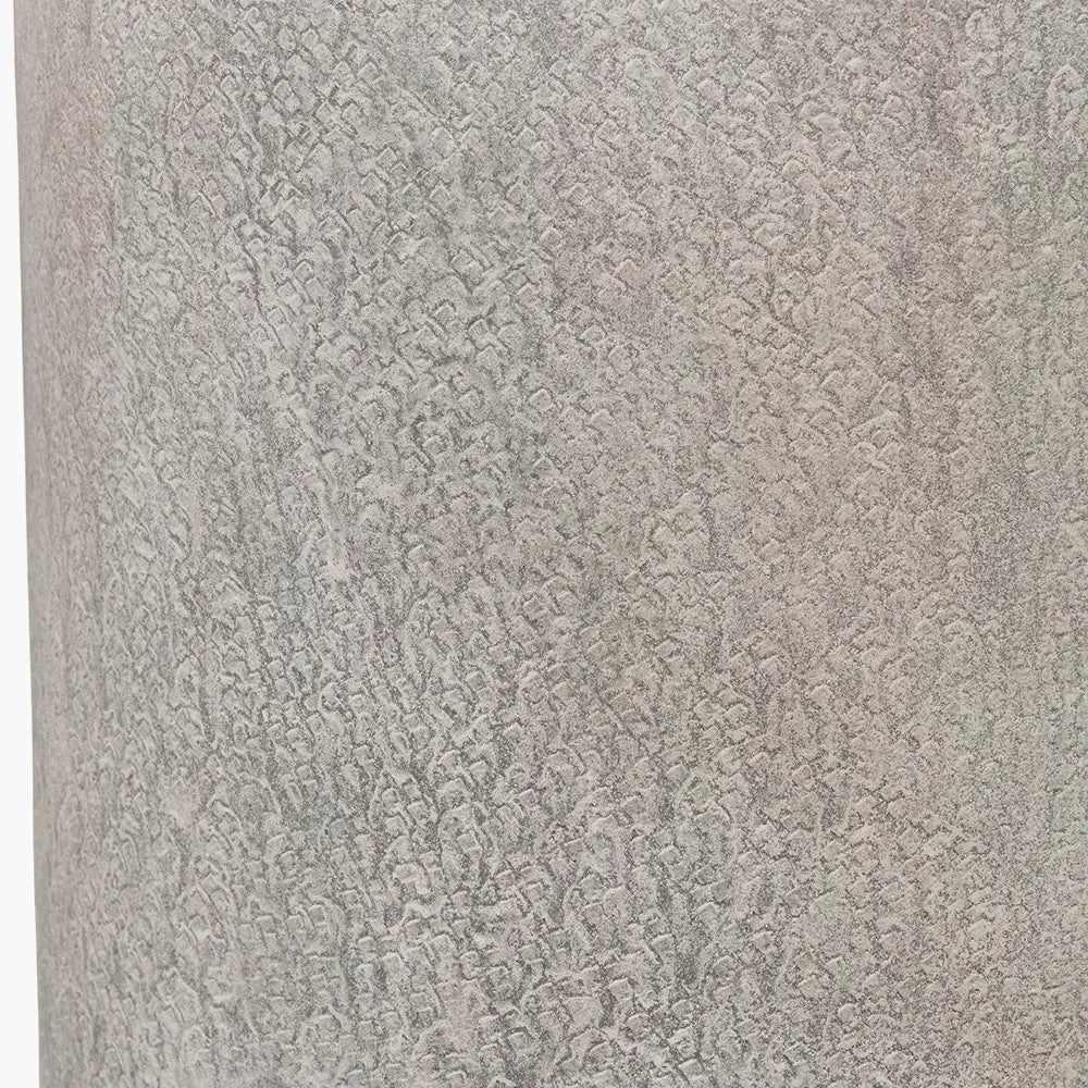 Stone Grey Metal and Clear Glass Hurricane - Pacific Lifestyle  Nicholas John Interiors