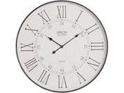 Antique Black Wall Clock  Nicholas John Interiors