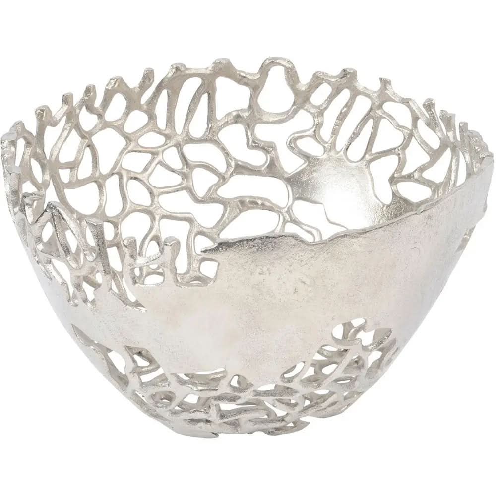 Apo Aluminium Decorative Coral Patterned Bowl
