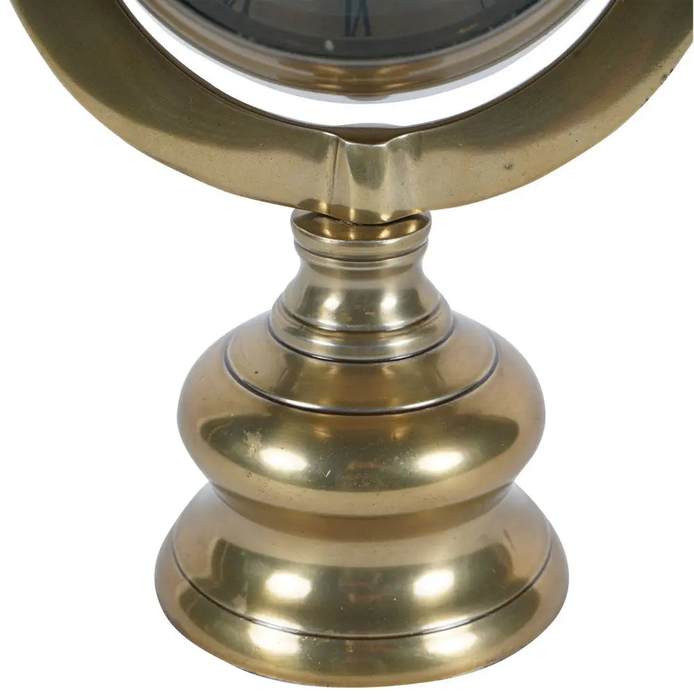 Columbia Antique Brass Finish Mantle Clock