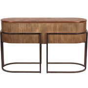 Hunter Corrugated Antique Gold Console Table