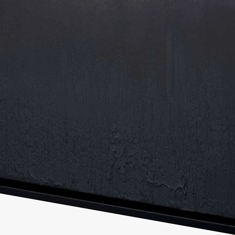 Monochrome Abstract Square Canvas with Black Frame  Nicholas John Interiors