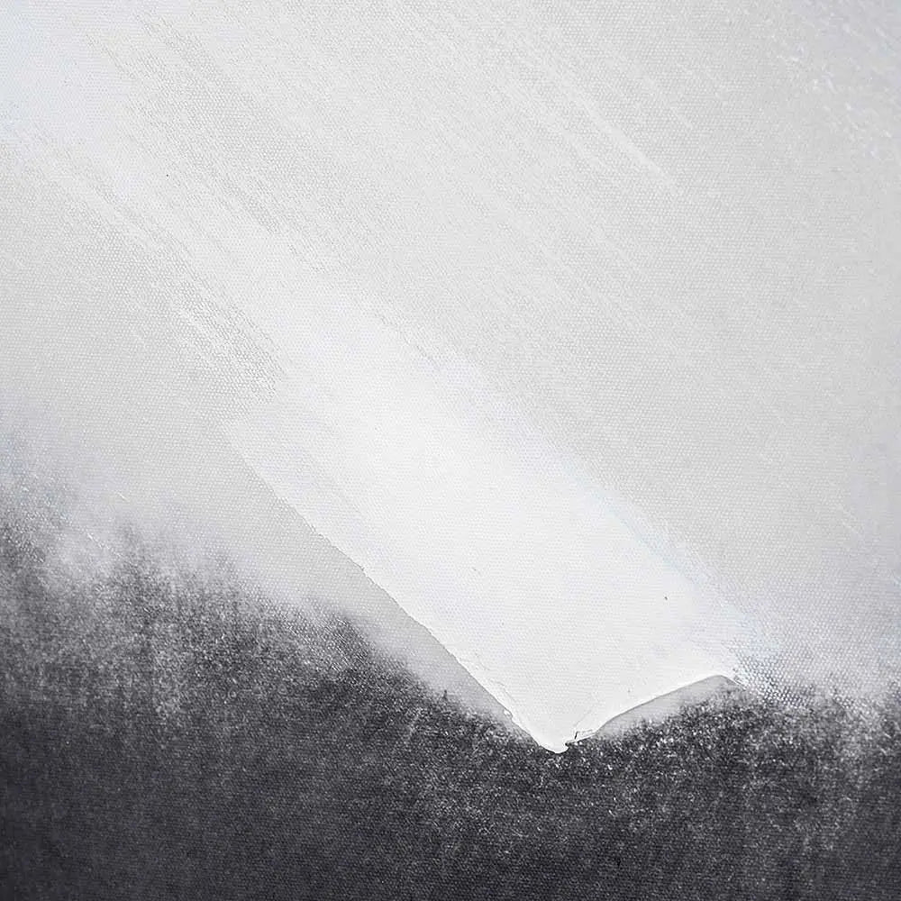 Monochrome Abstract Square Canvas with Black Frame  Nicholas John Interiors