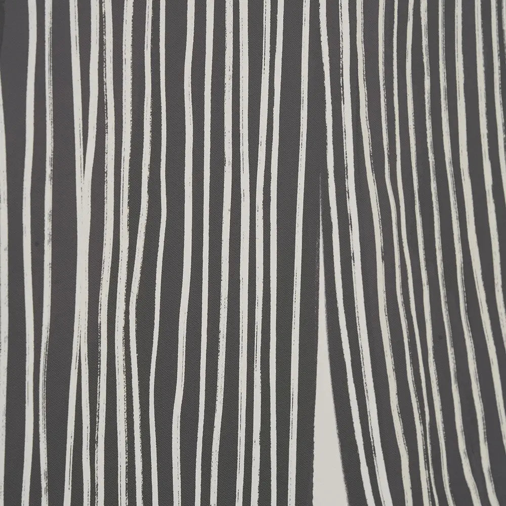 Black and Cream Abstract Canvas with Natural Frame  Nicholas John Interiors