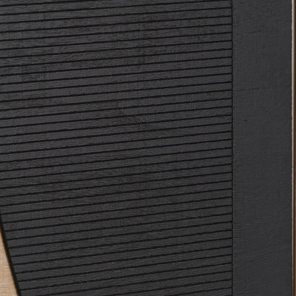 S/2 Black and Natural Wooden Textured Design Wall Art  Nicholas John Interiors