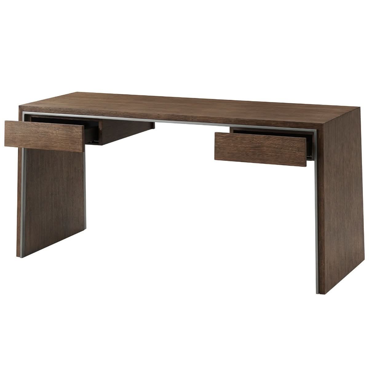 Theodore Alexander Orazio Desk in Charteris Finish   Nicholas John Interiors