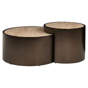 Richmond Interiors Ronson Set of 2 Coffee Table in Beige  Nicholas John Interiors