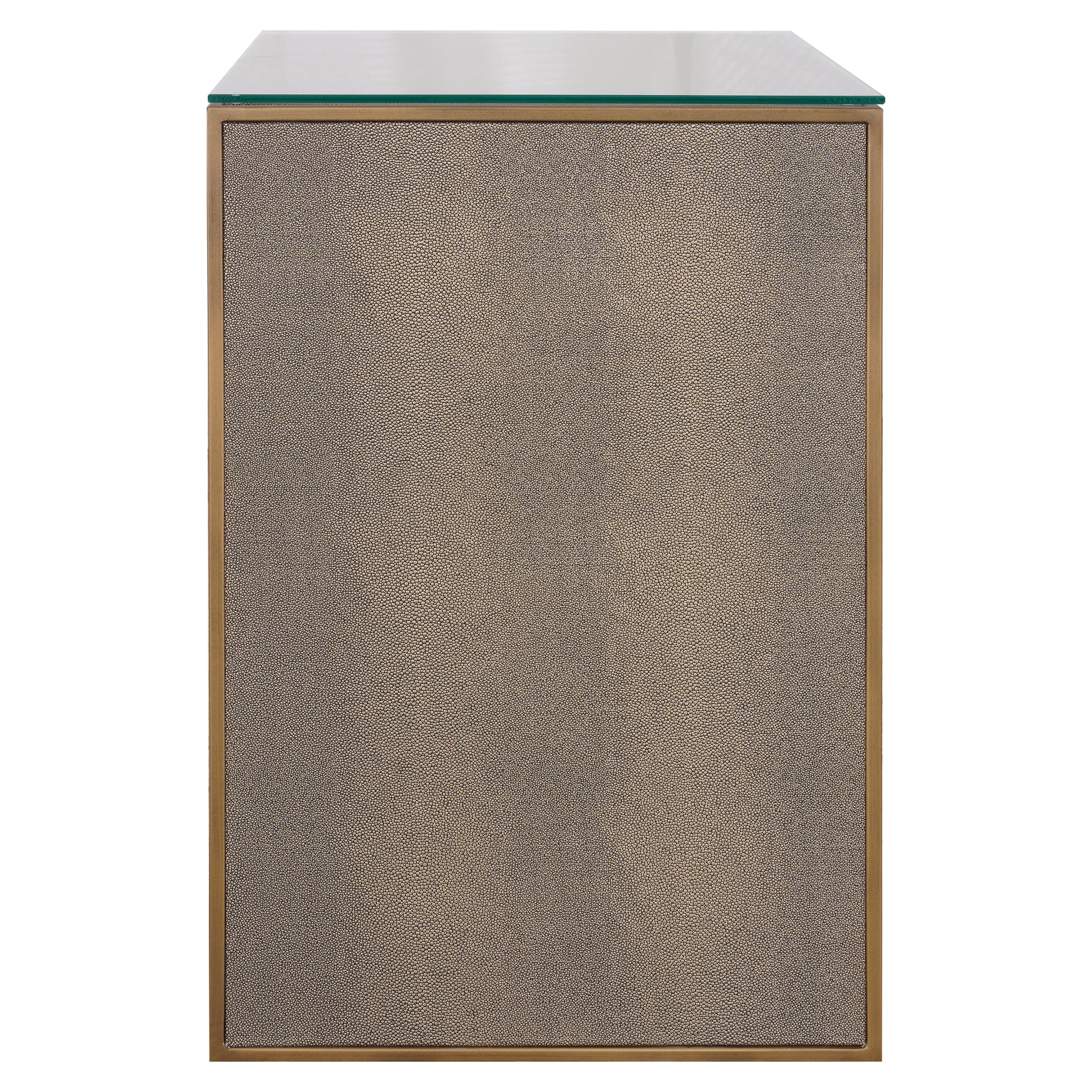 Richmond Interiors Bloomville 1 Drawer with Glass in Brown  Nicholas John Interiors