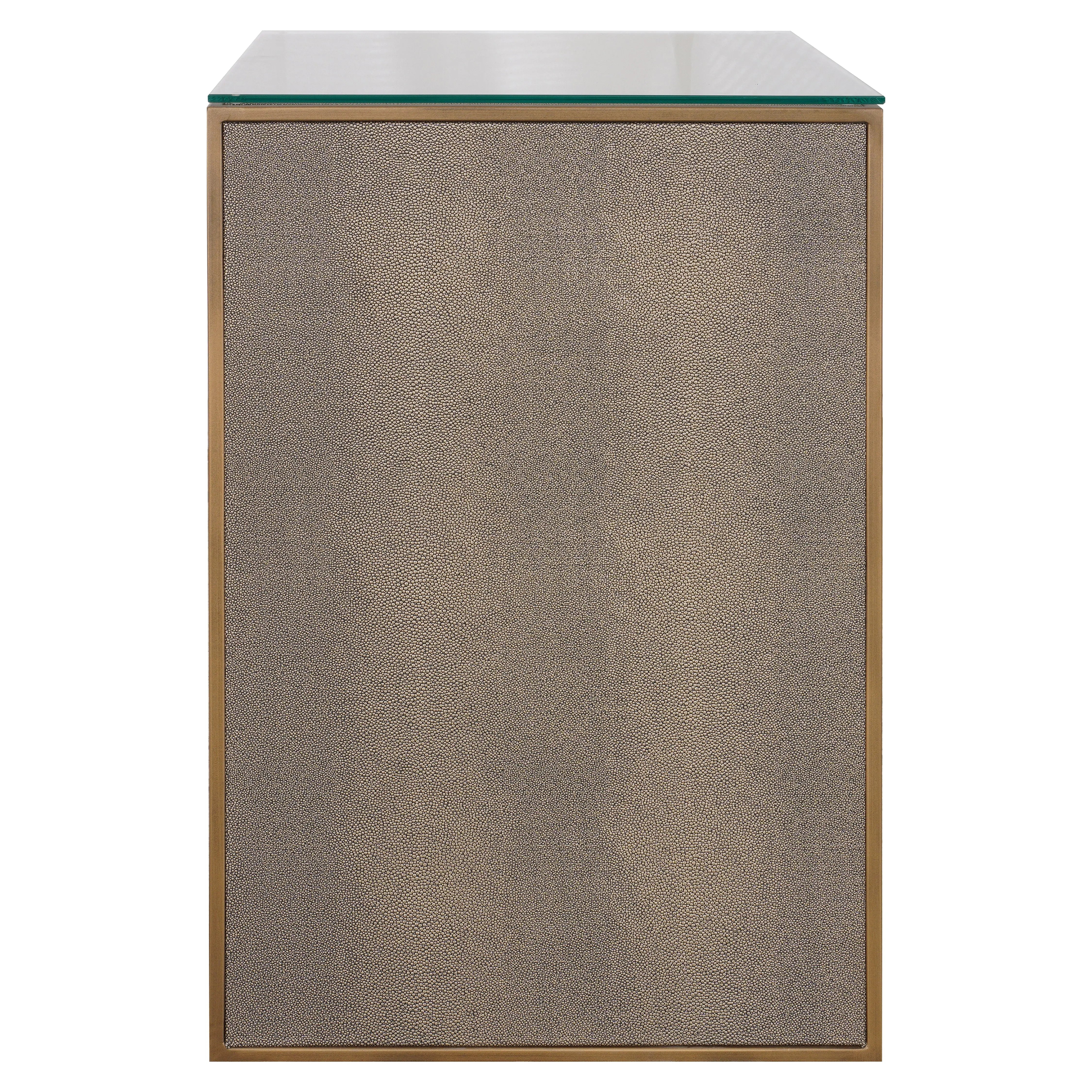Richmond Interiors Bloomville 1 Drawer with Glass in Brown  Nicholas John Interiors