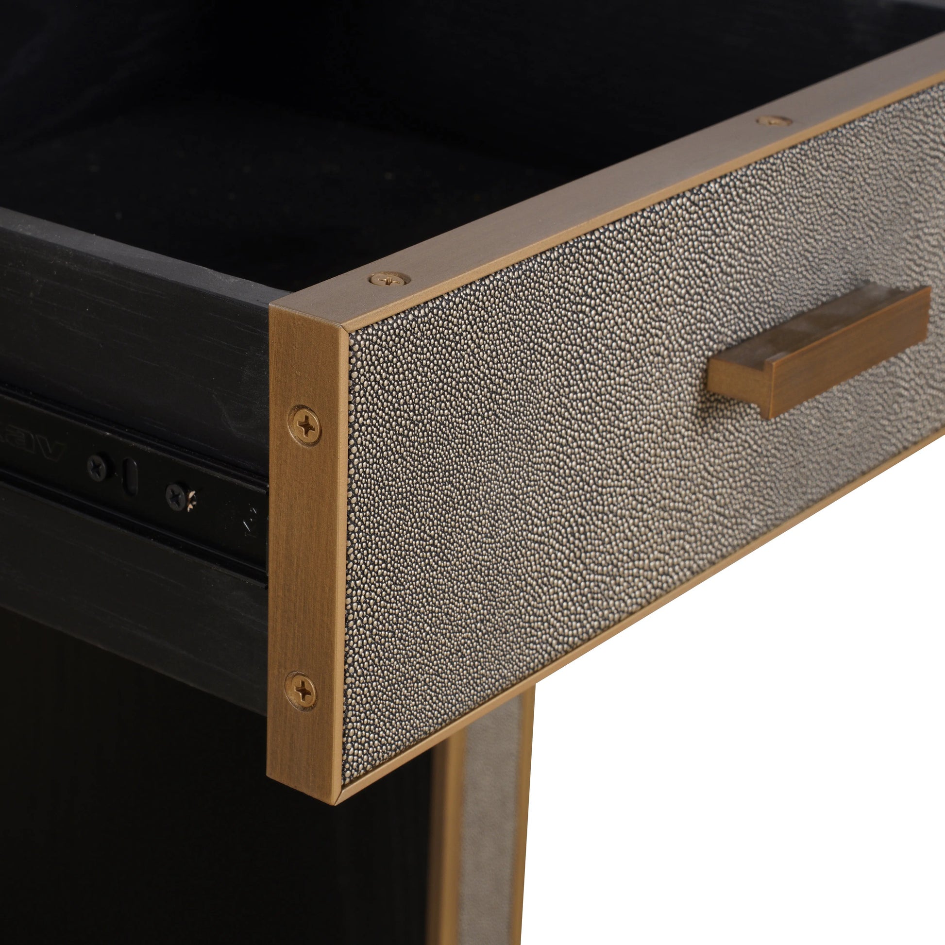 Richmond Interiors Bloomville 1 Drawer with Glass in Brown  Nicholas John Interiors