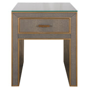 Richmond Interiors Bloomville 1 Drawer with Glass in Brown  Nicholas John Interiors
