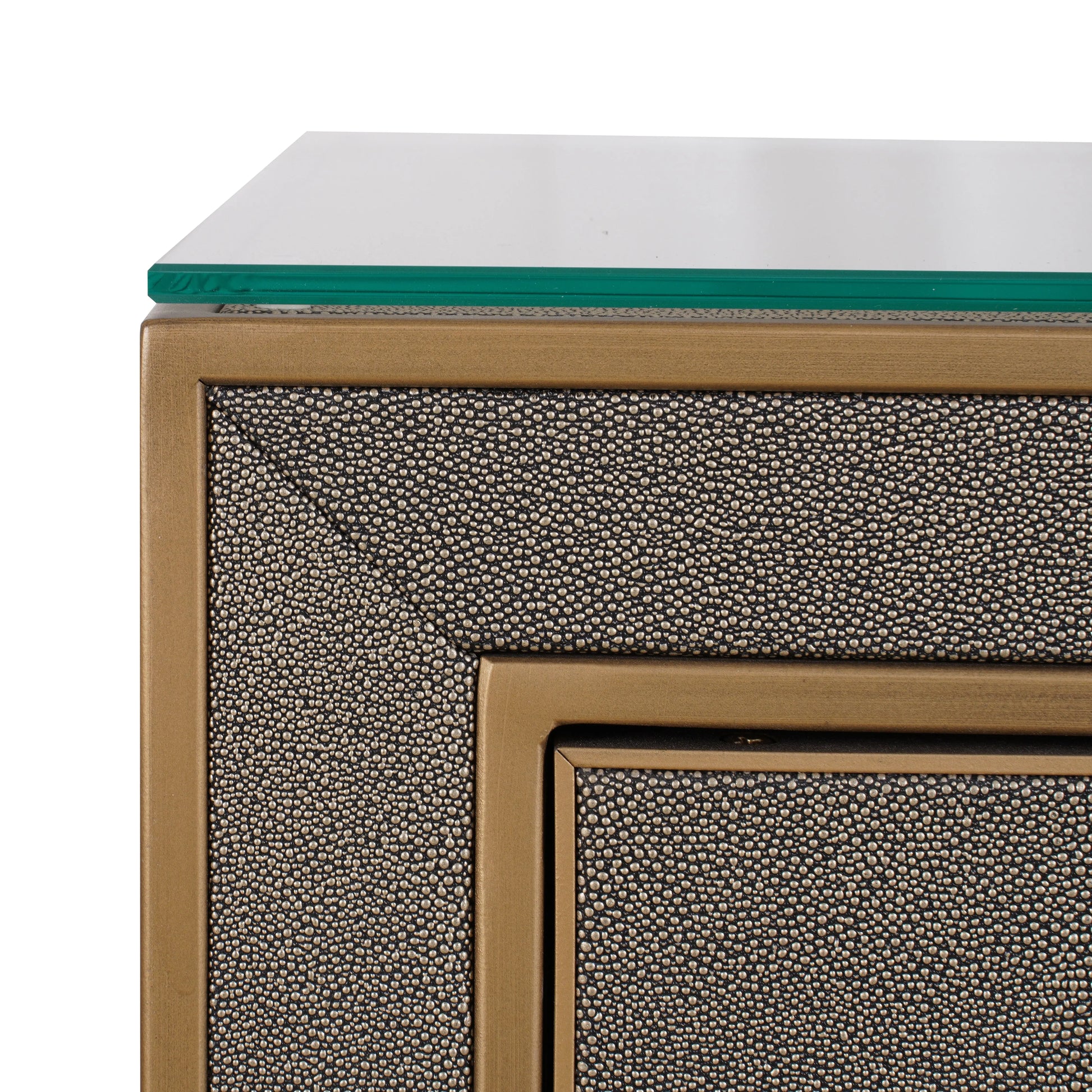 Richmond Interiors Bloomville 1 Drawer with Glass in Brown  Nicholas John Interiors