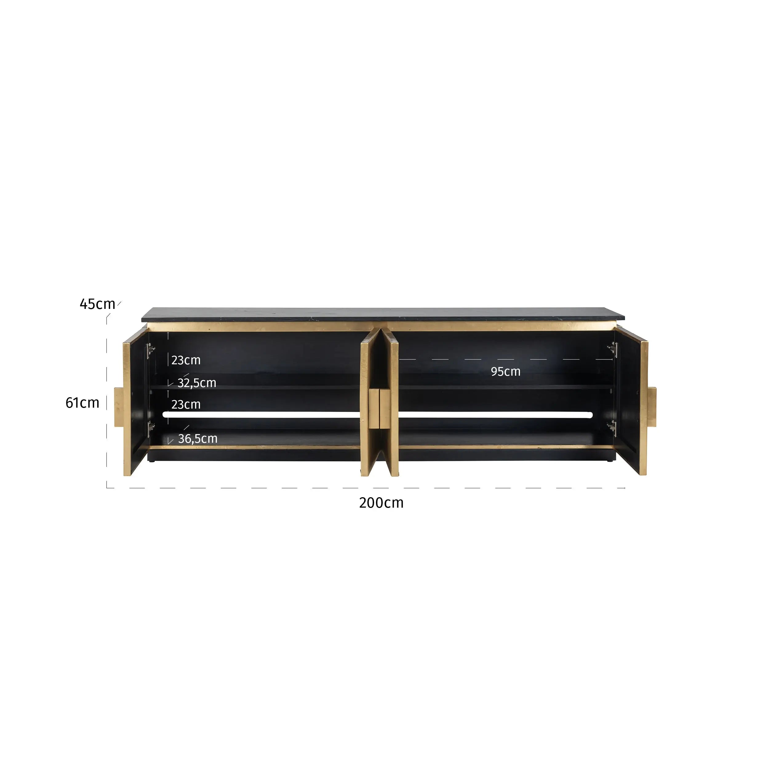 Richmond Interiors Ironville 4 Door Media Unit Richmond Interiors