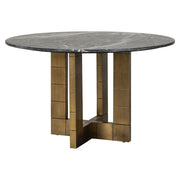 Richmond Interiors Dining Table Collada 130Ø (Black/Gold)  Nicholas John Interiors