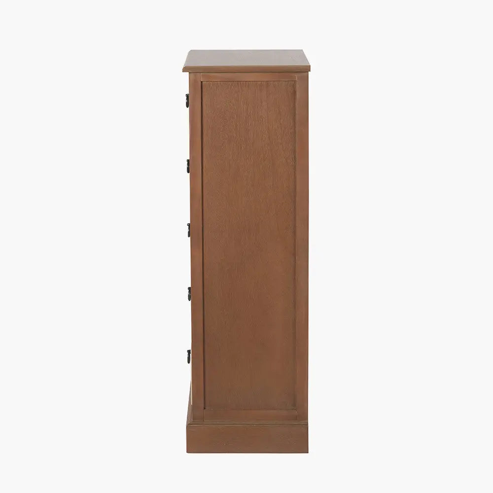 Loft Sage Multicoloured Pine Wood 5 Drawer Unit  Nicholas John Interiors