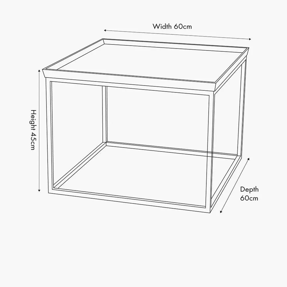 Franklin Gold Cast and Black Metal Coffee Table  Nicholas John Interiors