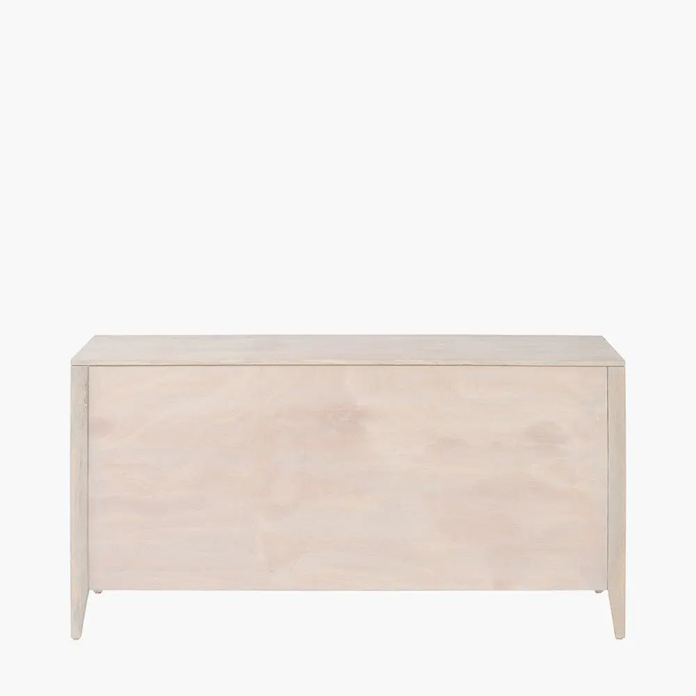Khao Light Grey Mango Wood 3 Door Sideboard  Nicholas John Interiors