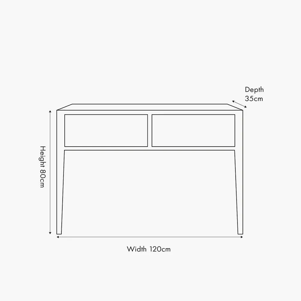 Khao Light Grey Mango Wood 1 Drawer Console Table  Nicholas John Interiors