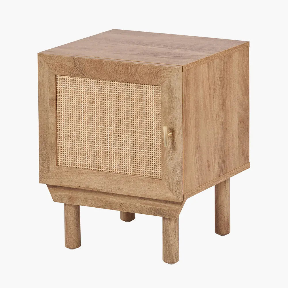 Henrik Natural Rattan 1 Door Cupboard Unit  Nicholas John Interiors