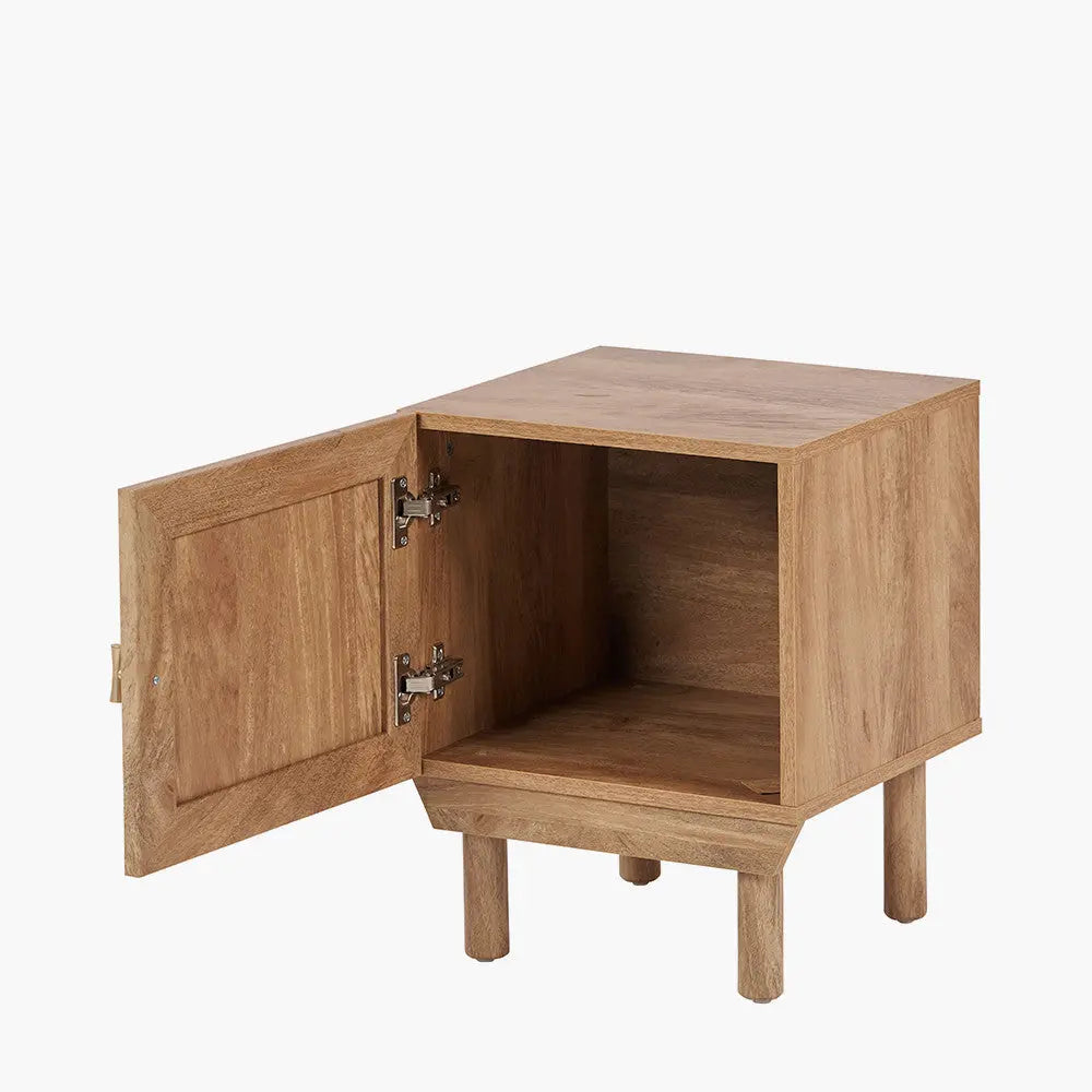Henrik Natural Rattan 1 Door Cupboard Unit  Nicholas John Interiors