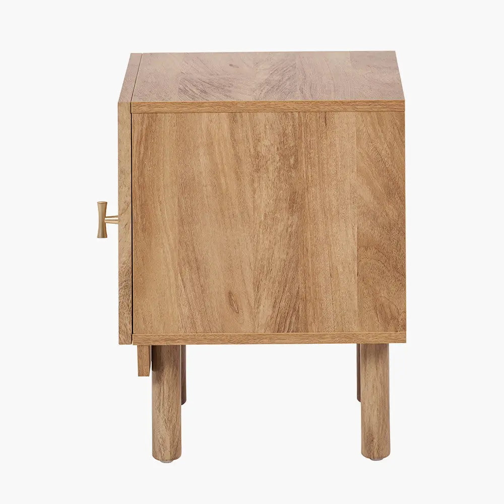 Henrik Natural Rattan 1 Door Cupboard Unit  Nicholas John Interiors