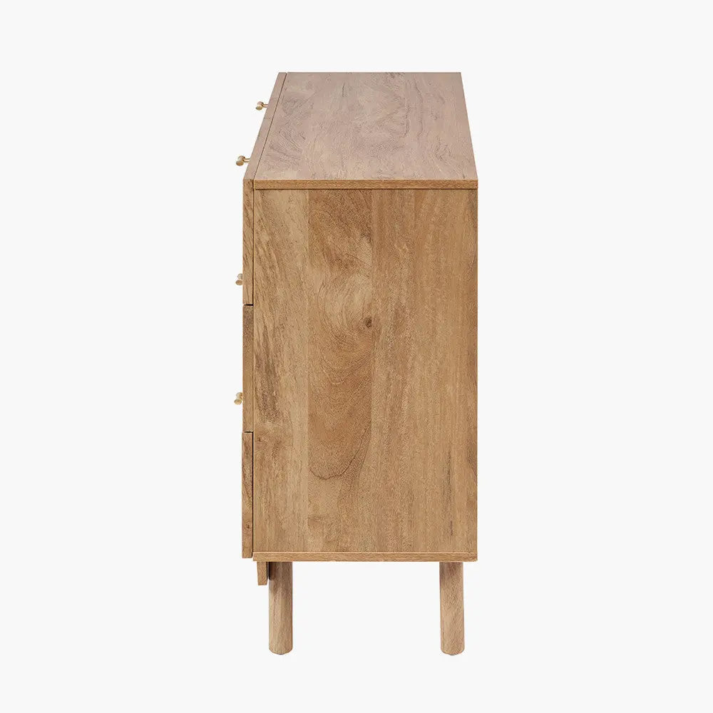 Henrik Natural Rattan 6 Drawer Unit  Nicholas John Interiors
