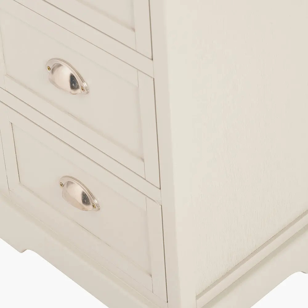 Croft Linen Pine Wood 3 Drawer Unit  Nicholas John Interiors