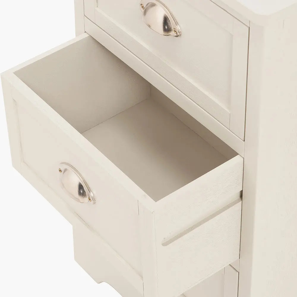 Croft Linen Pine Wood 3 Drawer Unit  Nicholas John Interiors