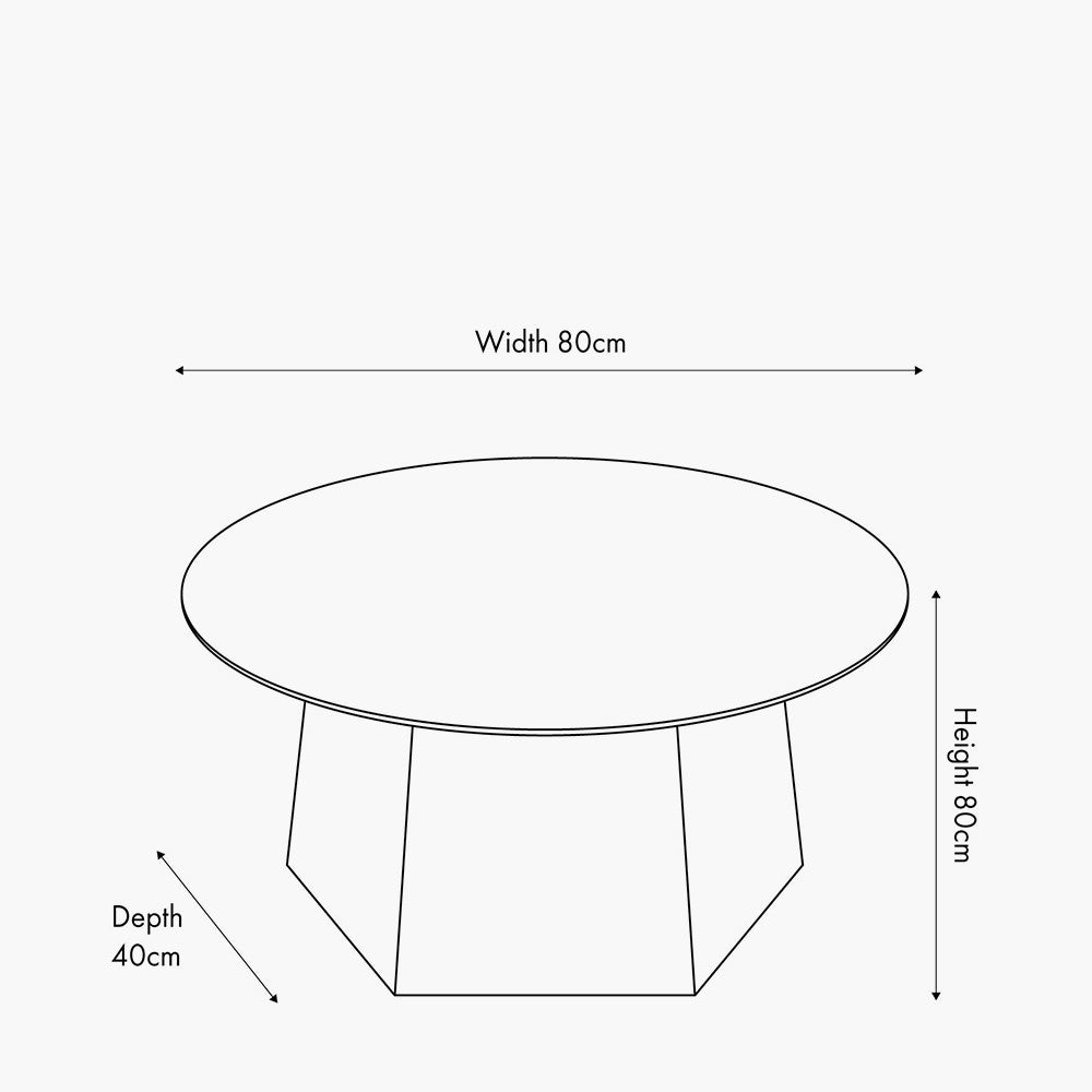 Myana Jade Marble Effect and Dark Brown Oak Veneer Coffee table