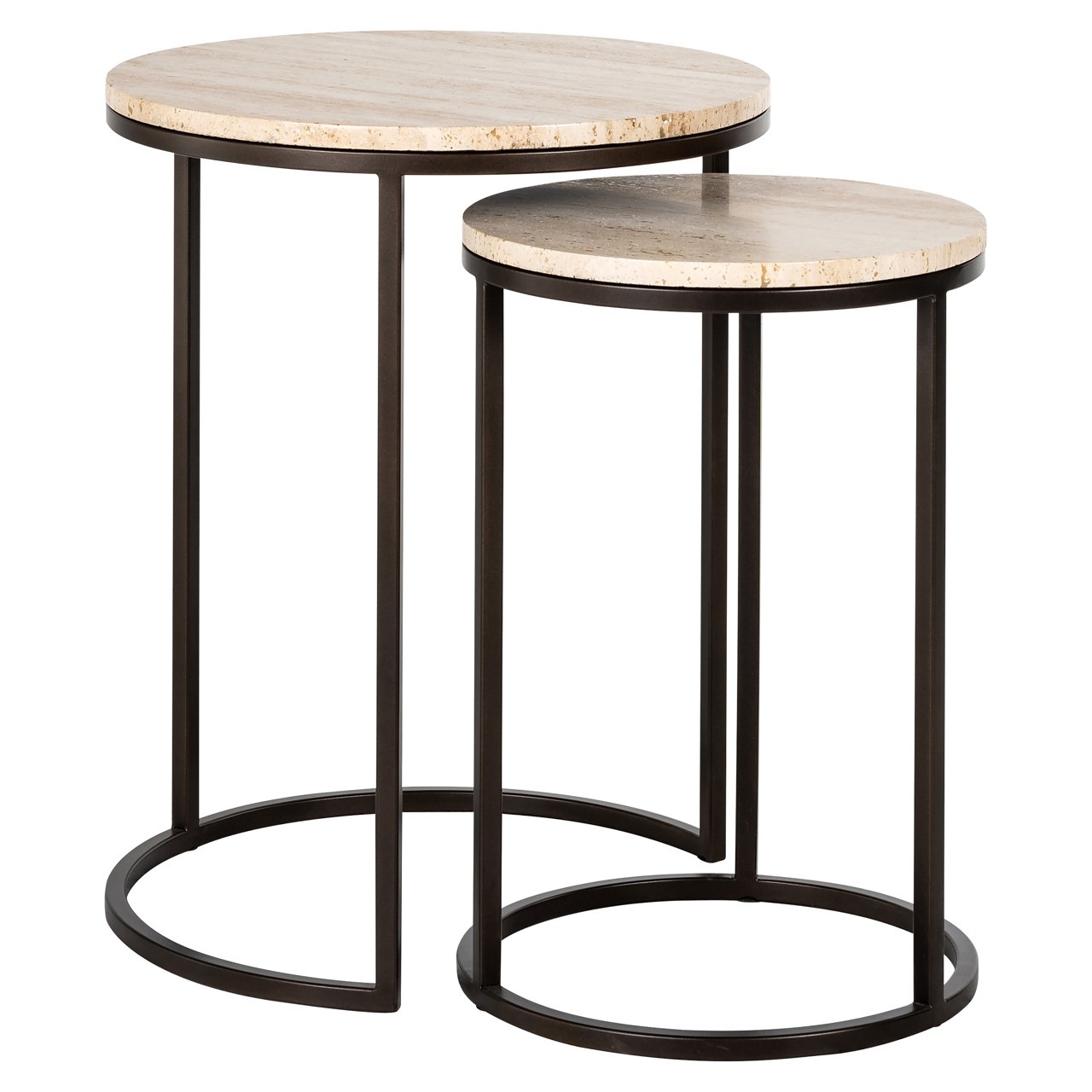 Richmond Interiors Avalon Bronze End Table (Set of 2)